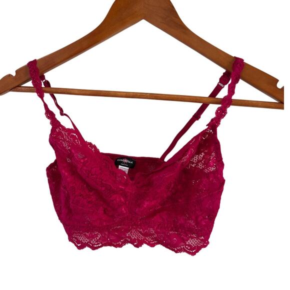 Cosabella Hot Pink Lace Bralette M - Picture 1 of 4